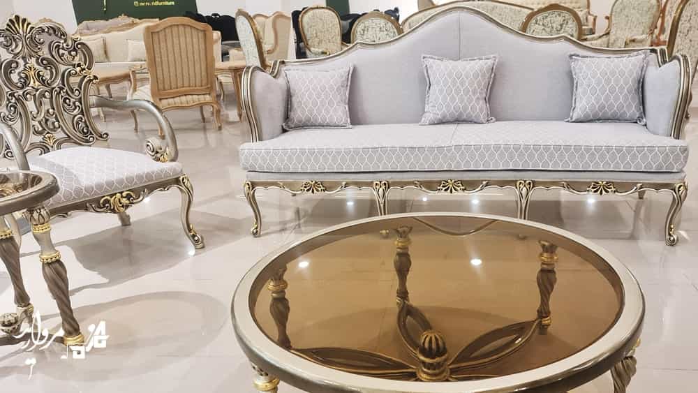 مبل کلاسیک مدل آریا صدفی